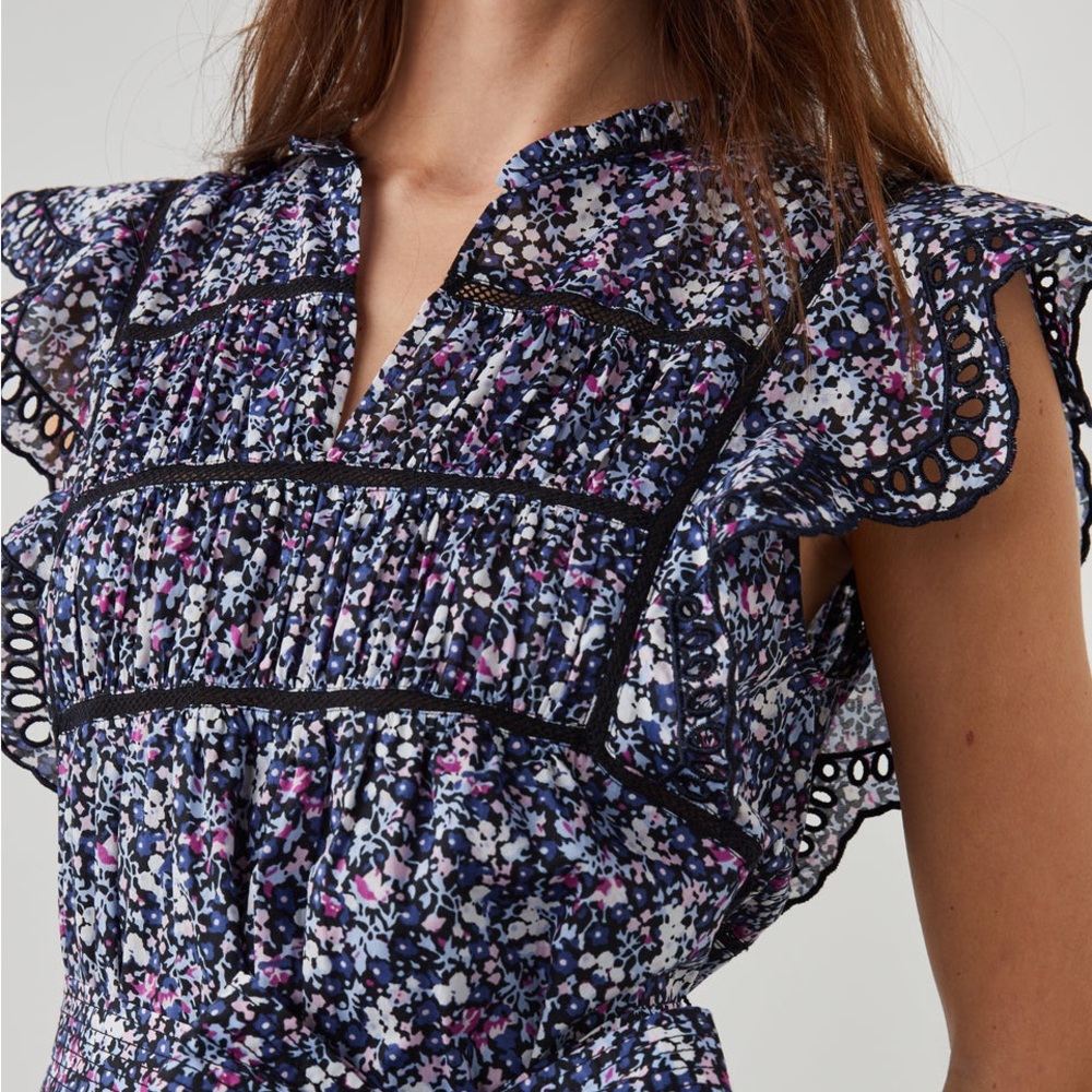 Rails Sofie Embroidered Floral-Print Midi Dress - Picture 4 of 9
